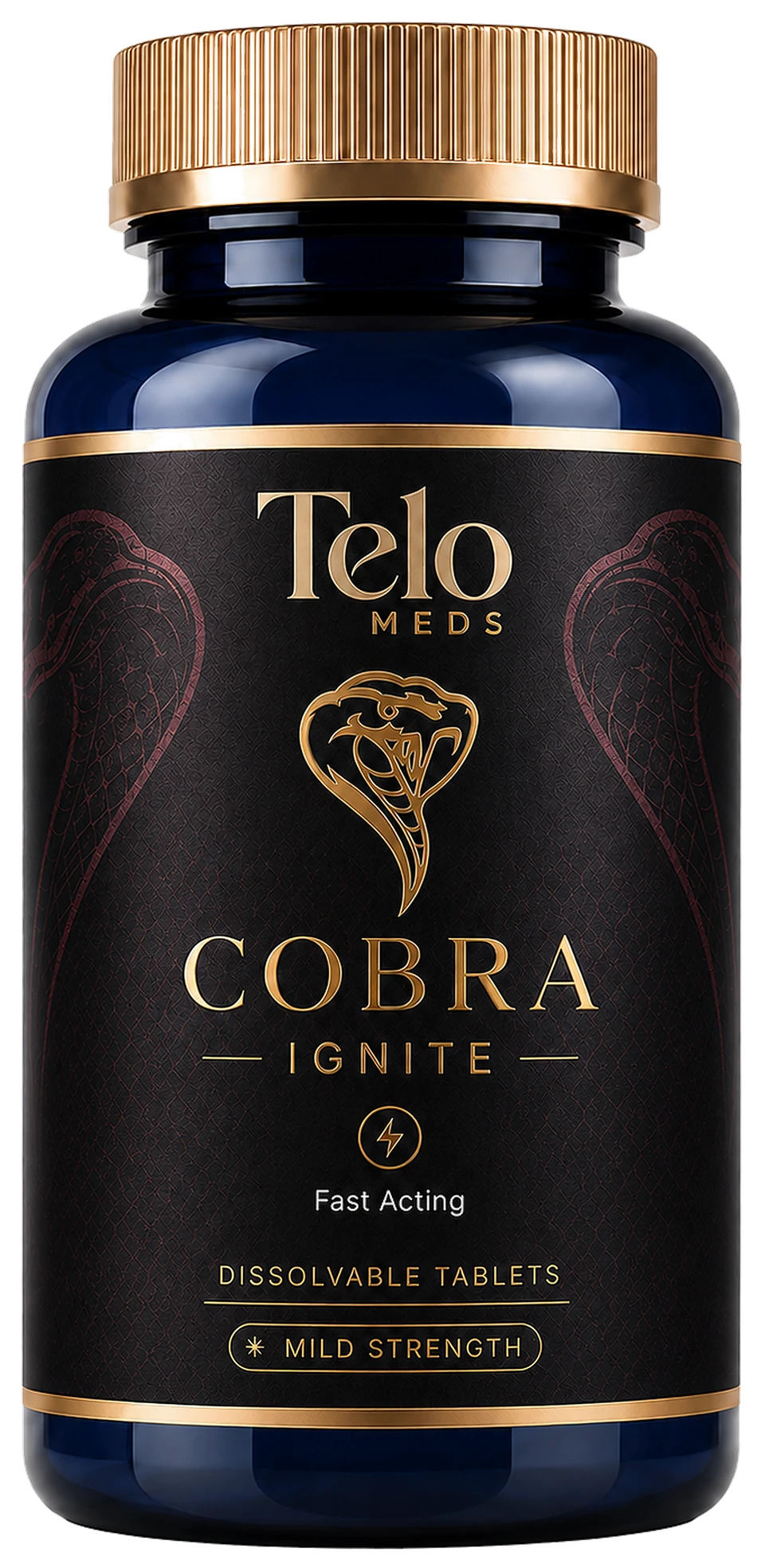 TeloMeds Cobra Ignite bottle